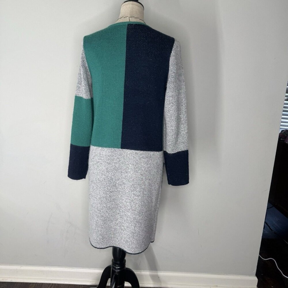 Noisy May Nina Cozy Cardigan Sweater Women’s Size Small Block Colors Faux Wool - Picture 3 of 7